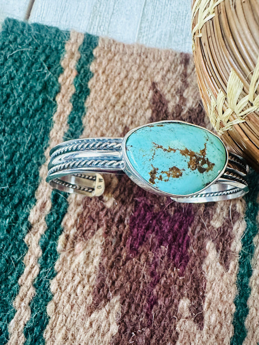 Navajo Turquoise & Sterling Silver Cuff Bracelet