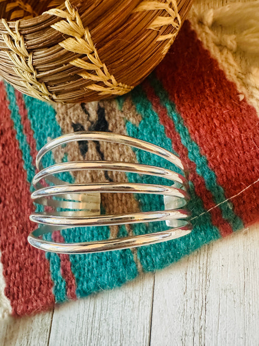 Navajo Sterling Silver Cuff Bracelet