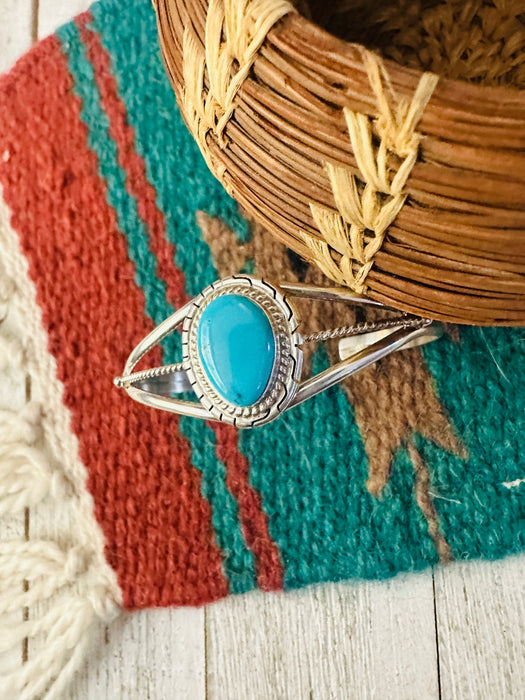 Navajo Turquoise & Sterling Silver Cuff Bracelet