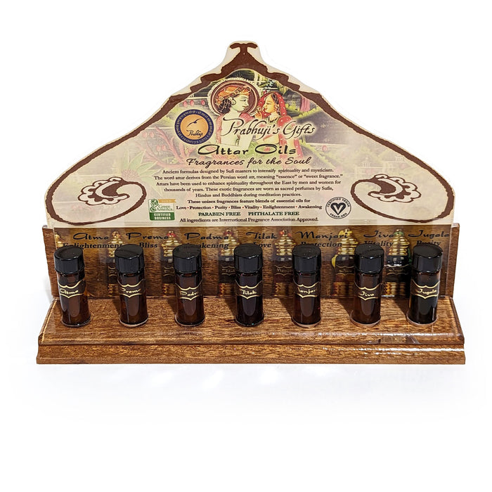 Wholesale Opening Bundle - Attar Oil - Complete Line in 3 ml and 6 ml - 28 Bottles - with Testers Set on a Rack