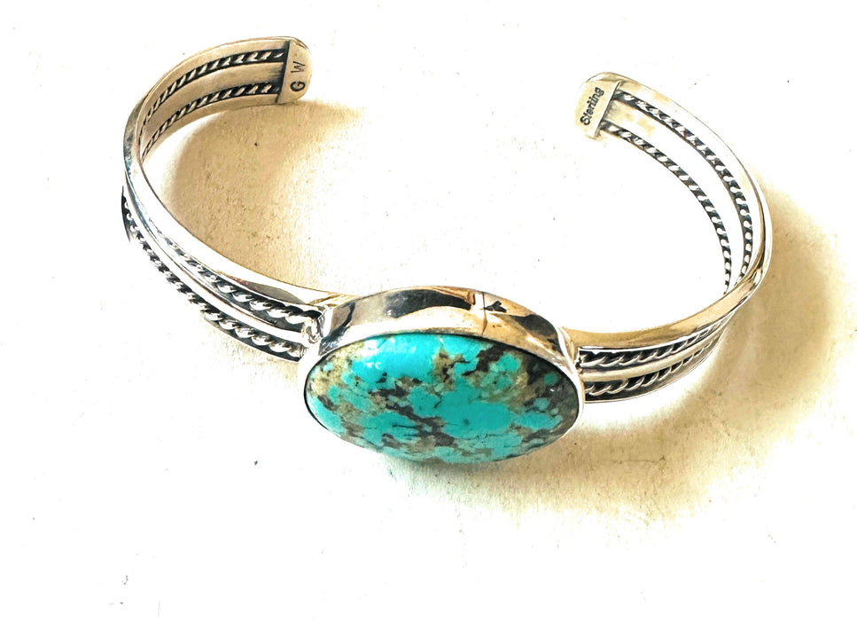 Navajo Turquoise & Sterling Silver Cuff Bracelet