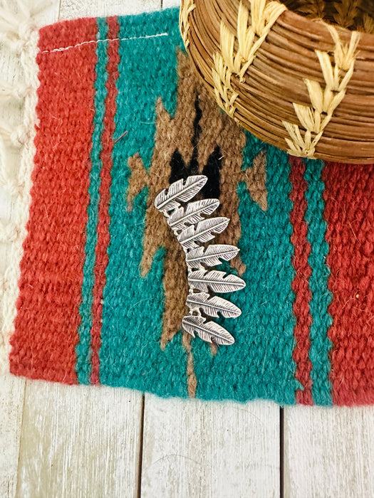 Navajo Sterling Silver Feather Cuff Earring