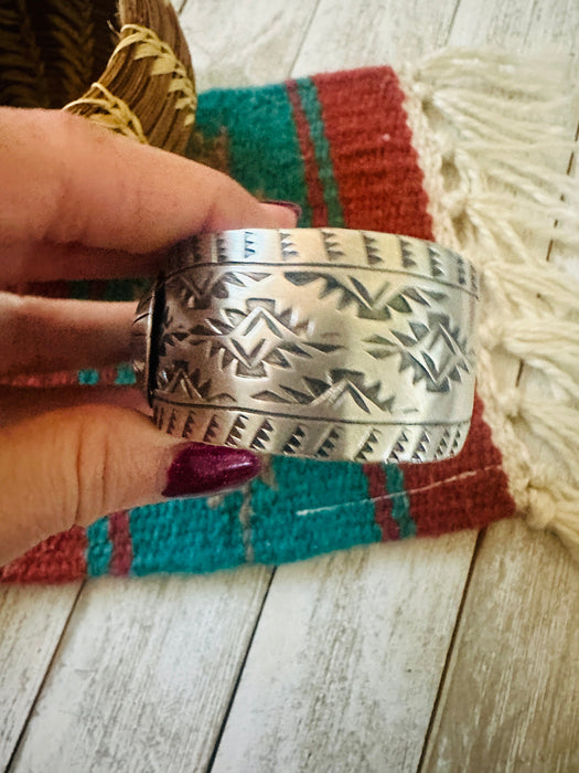 Navajo Royston Turquoise & Sterling Silver Cuff Bracelet