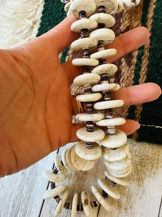 Vintage Old Pawn Navajo Puka Shell & Heishi Beaded Necklace