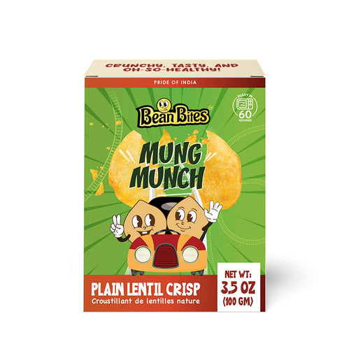 Bean Bites | Mung Munch Lentil Crisp 3.53 oz (100 g) | Round Crunchy Bites-0