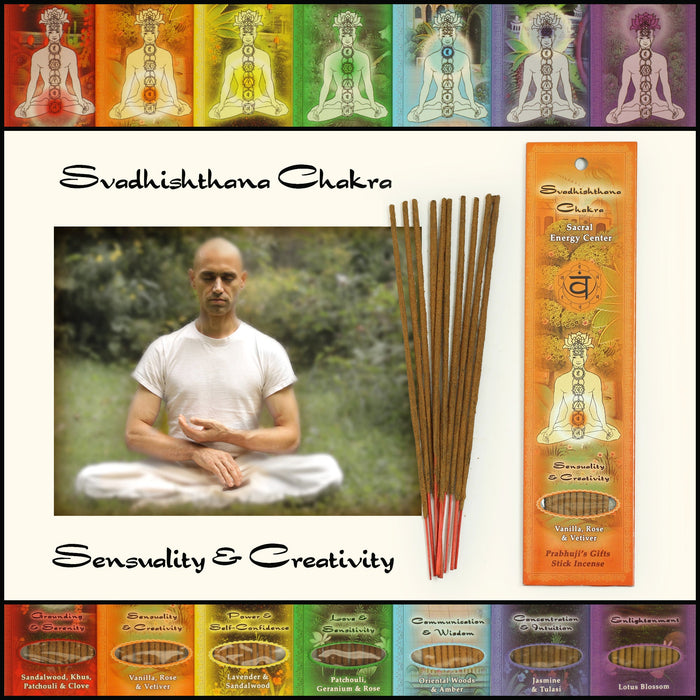 Incense Sticks Sacral Chakra Svadhishtana - Sensuality and Creativity