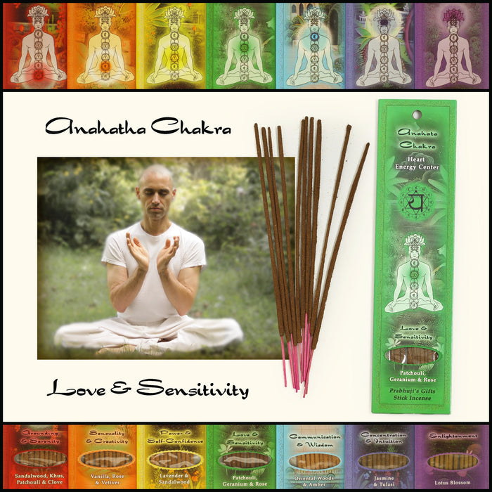 Incense Sticks Heart Chakra Anahata - Love and Sensitivity