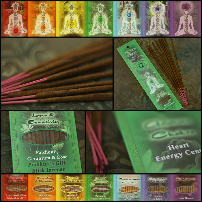 Incense Sticks Heart Chakra Anahata - Love and Sensitivity