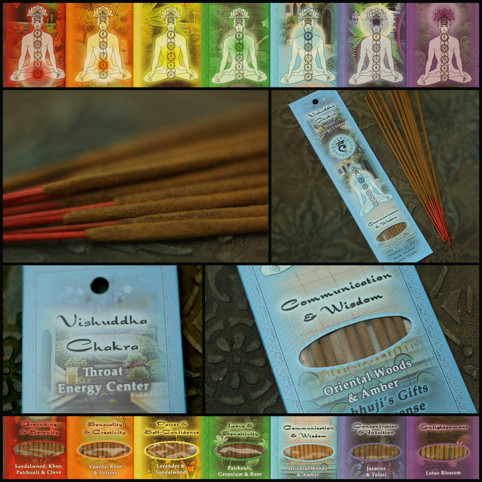 Incense Sticks Throat Chakra Vishuddha  - Communication and Wisdom