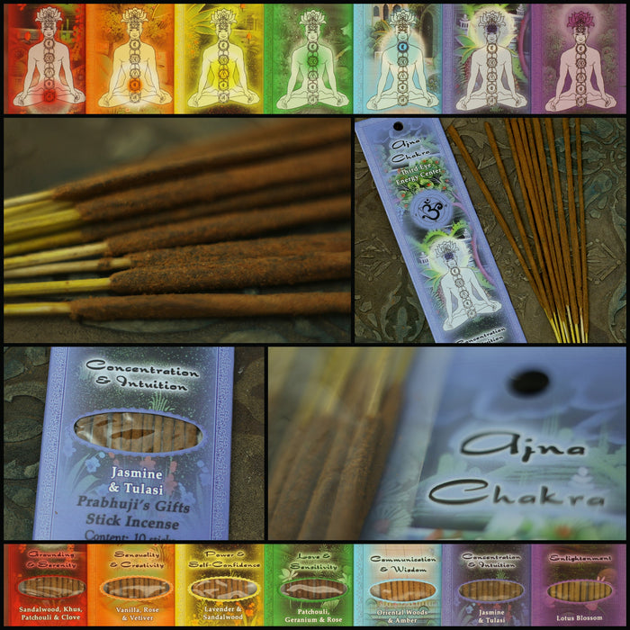 Incense Sticks Third Eye Chakra Ajna - Concentration and Intuition