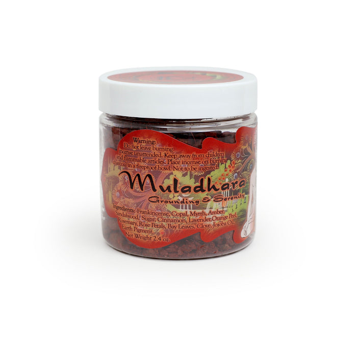 Resin Incense Root Chakra Muladhara - Grounding and Inner Peace - 2.4oz jar