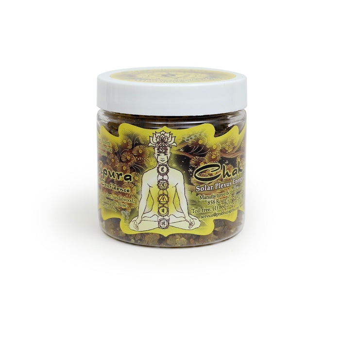 Resin Incense Solar Plexus Chakra Manipura - Self-confidence and Transformation - 2.4oz jar