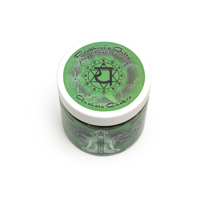 Resin Incense Heart Chakra Anahata - Love and Sensitivity - 2.4oz jar