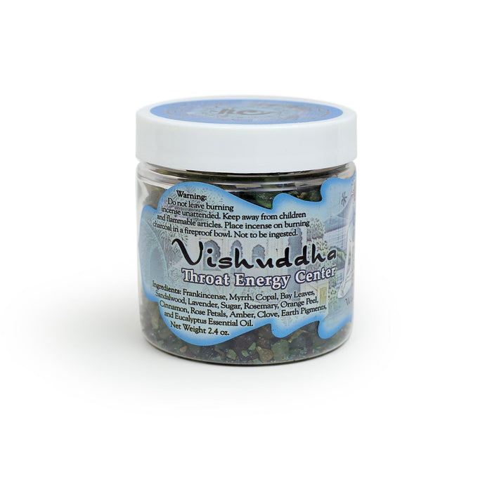 Resin Incense Throat Chakra Vishuddha - Communication and Responsibility - 2.4oz jar