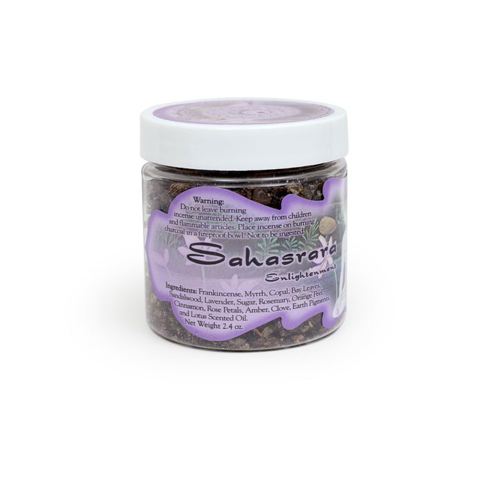 Resin Incense Crown Chakra Sahasrara - Enlightenment - 2.4oz jar