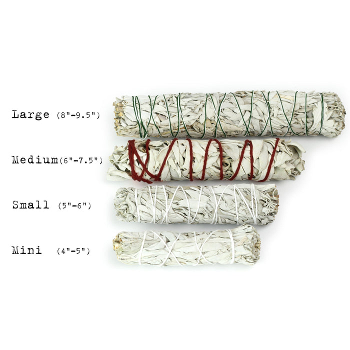 White Sage Smudge Stick - Small Bundle (5"-6")