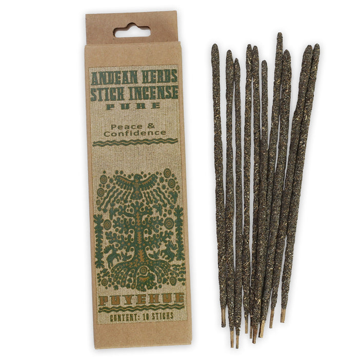 Smudging Incense - Pure - Andean Herbs Incense Sticks - Peace & Confidence