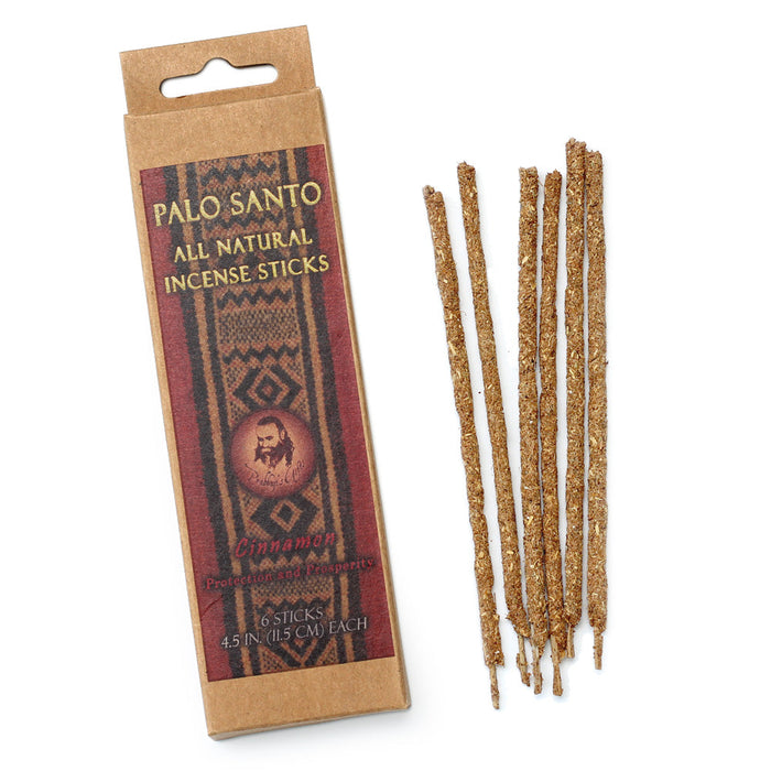 Palo Santo and Cinnamon Incense Sticks - Protection & Prosperity -  6 Incense Sticks