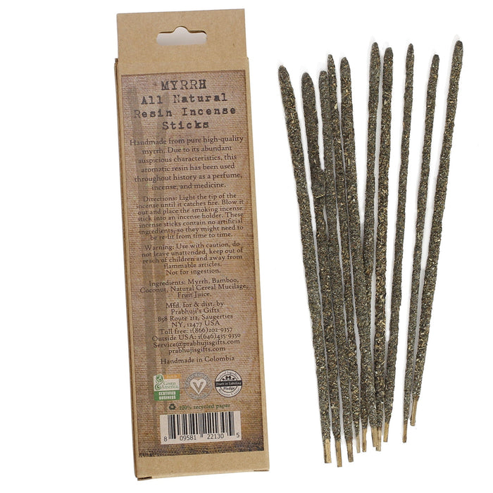 Smudging Incense - Myrrh - Natural Resin Incense sticks