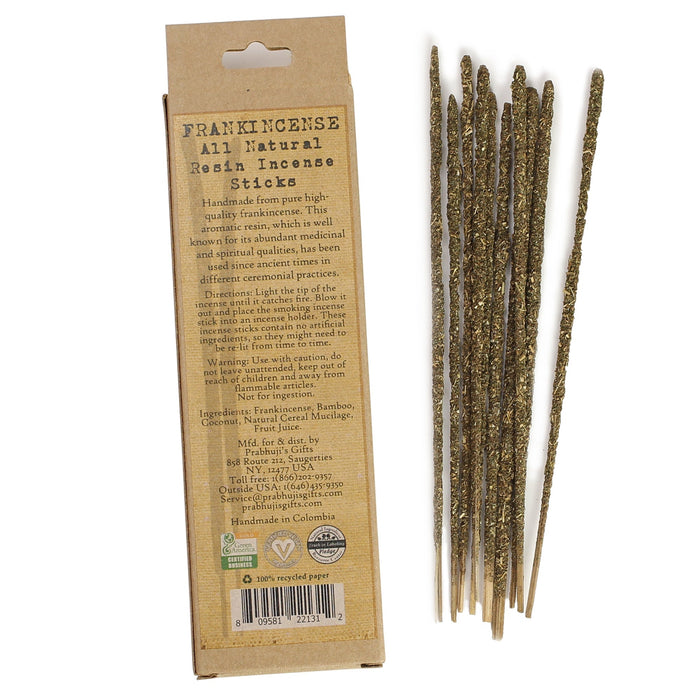 Smudging Incense - Frankincense - Natural Resin Incense sticks