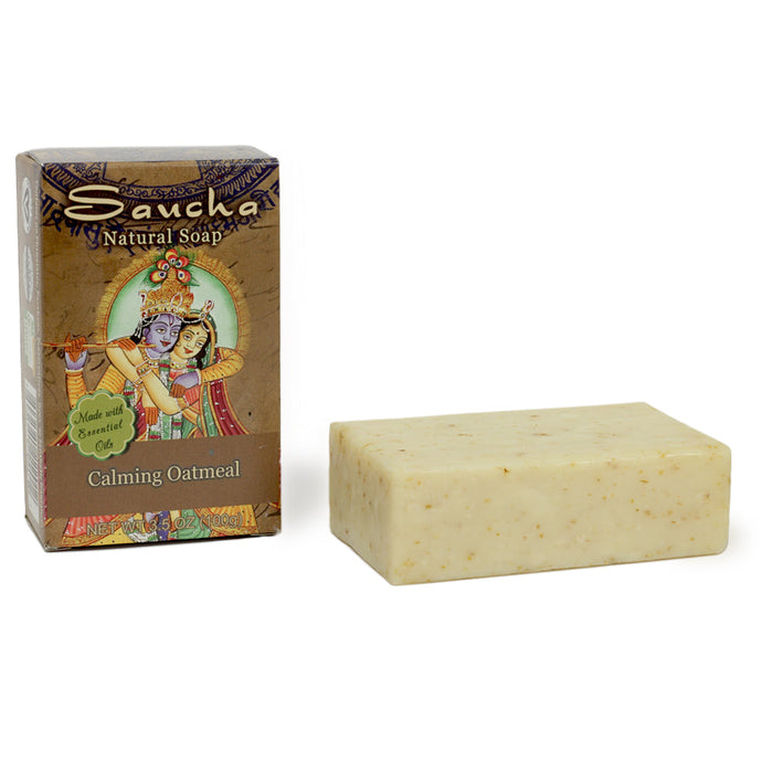 Soap Bar Saucha - Natural Calming Oatmeal - 3.5 oz (100g)