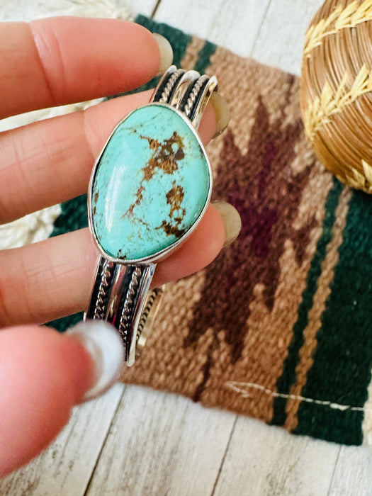 Navajo Turquoise & Sterling Silver Cuff Bracelet