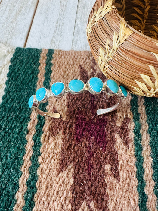 Navajo Turquoise & Sterling Silver Cuff Bracelet