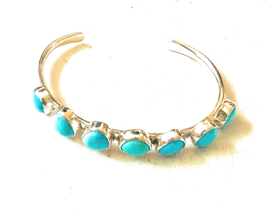 Navajo Turquoise & Sterling Silver Cuff Bracelet