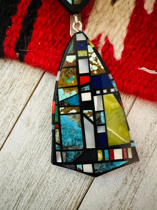 Santo Domingo Multi Stone Inlay Pendant