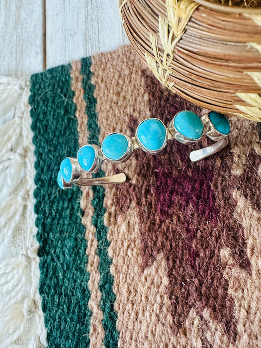 Navajo Turquoise & Sterling Silver Cuff Bracelet