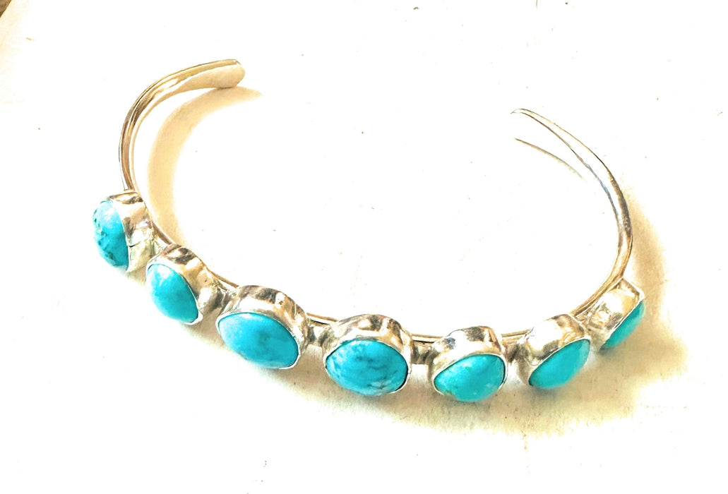 Navajo Turquoise & Sterling Silver Cuff Bracelet