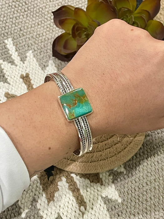 Navajo Turquoise & Sterling Silver Cuff Bracelet