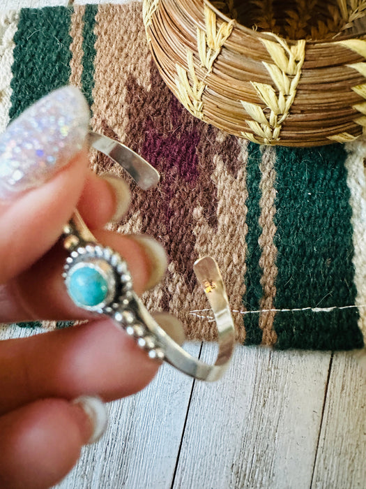 Navajo Turquoise & Sterling Silver Cuff Bracelet