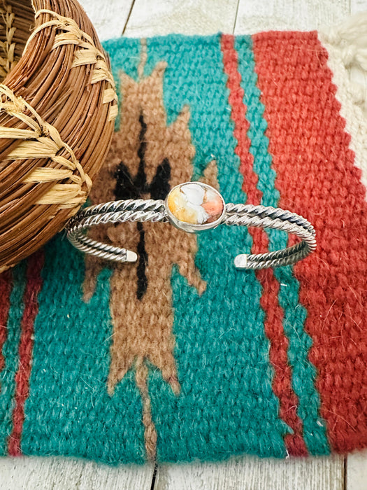 Navajo Sterling Silver & Spice Cuff Bracelet