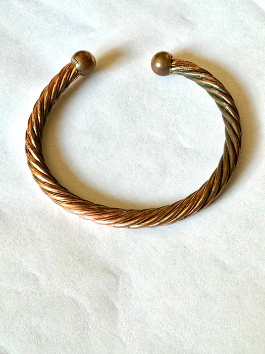 Vintage Handmade Copper Cuff Bracelet