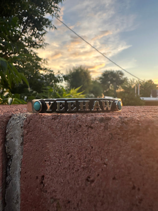 YEEHAW Handmade Turquoise Adjustable Cuff Bracelet