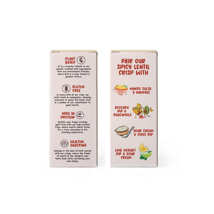 Bean Bites | Spicy Crackle Lentil Crisp 3.53 oz (100 g) | Round Crunchy Bites-2