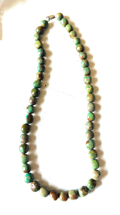 Navajo Royston Turquoise Beaded Necklace 18”