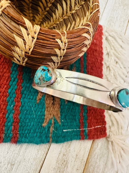 Navajo Turquoise & Sterling Silver Bangle Bracelet