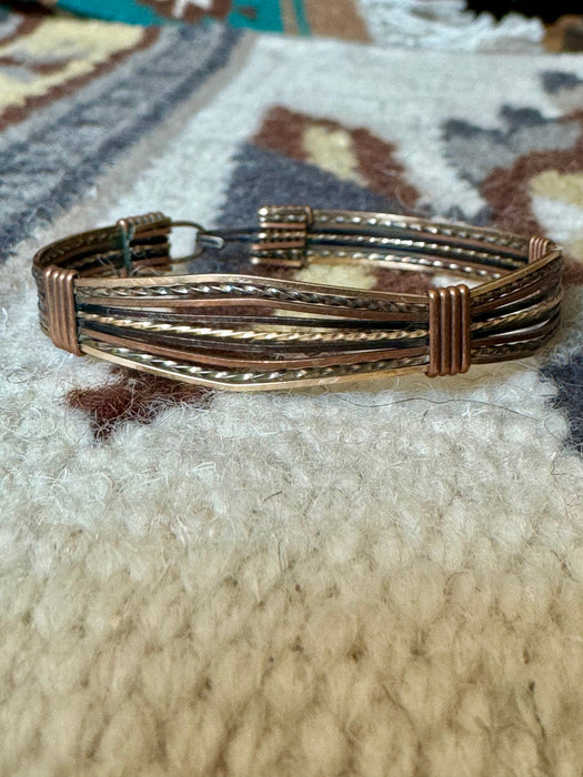 Vintage Handmade Copper Bracelet