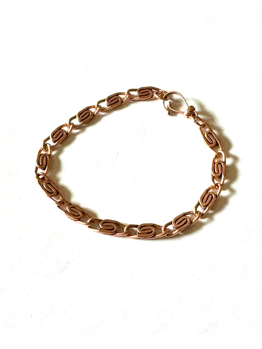 Vintage Handmade Copper Bracelet