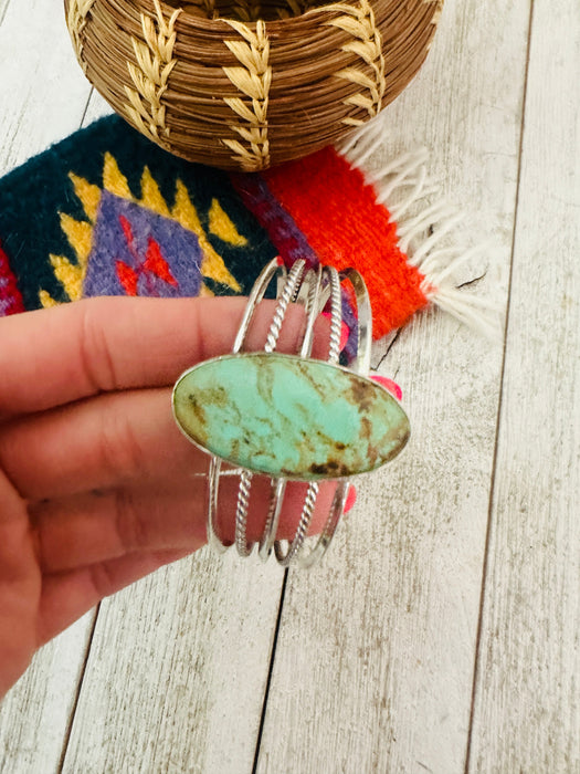 Navajo Royston Turquoise & Sterling Silver Cuff Bracelet