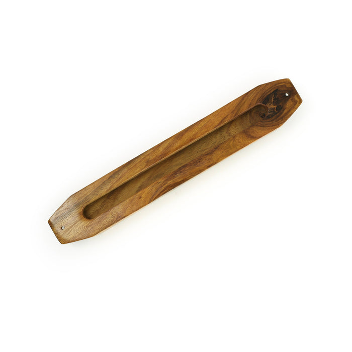 Decor - Wooden Mezuzah Case 9"x1.5" Garden