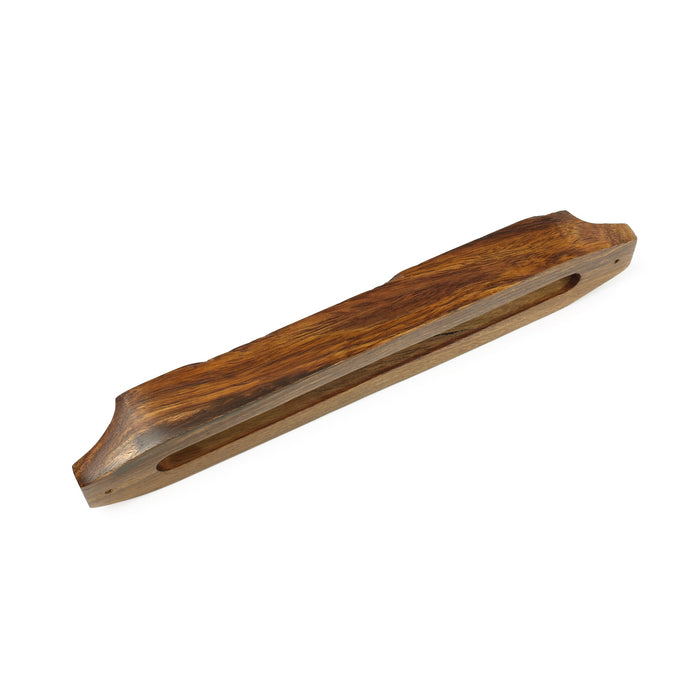 Decor - Wooden Mezuzah Case 9"x1.5" Peacock