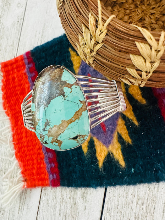 Navajo Royston Turquoise & Sterling Silver Cuff Bracelet