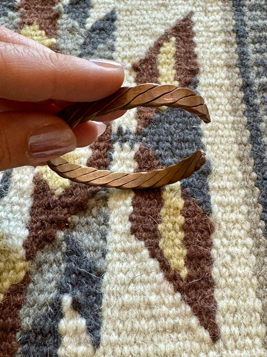 Vintage Handmade Copper Cuff Bracelet