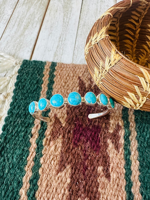 Navajo Turquoise & Sterling Silver Cuff Bracelet