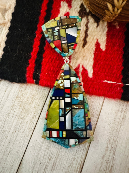 Santo Domingo Multi Stone Inlay Pendant