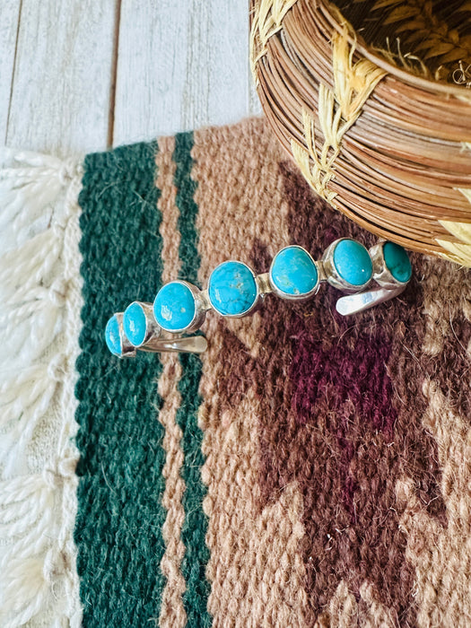 Navajo Turquoise & Sterling Silver Cuff Bracelet