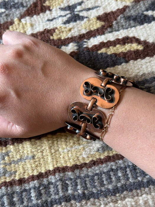 Vintage Handmade Copper Bracelet